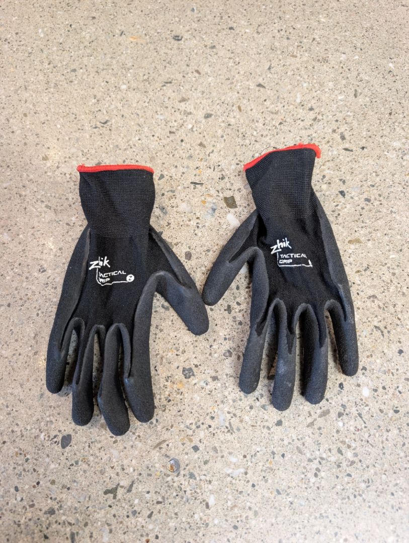 Black Zhik Tactical Grip Sailing Gloves, Small