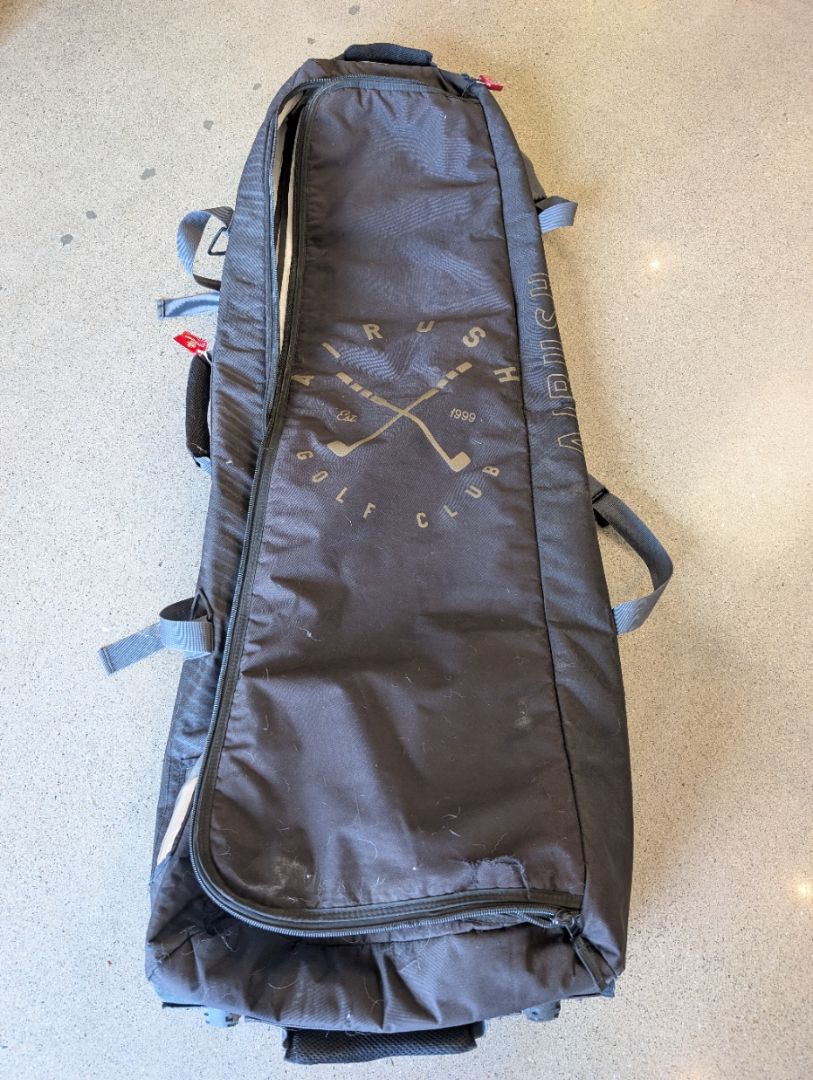 Black Airush Golf Club Kiteboard Bag, 145cm