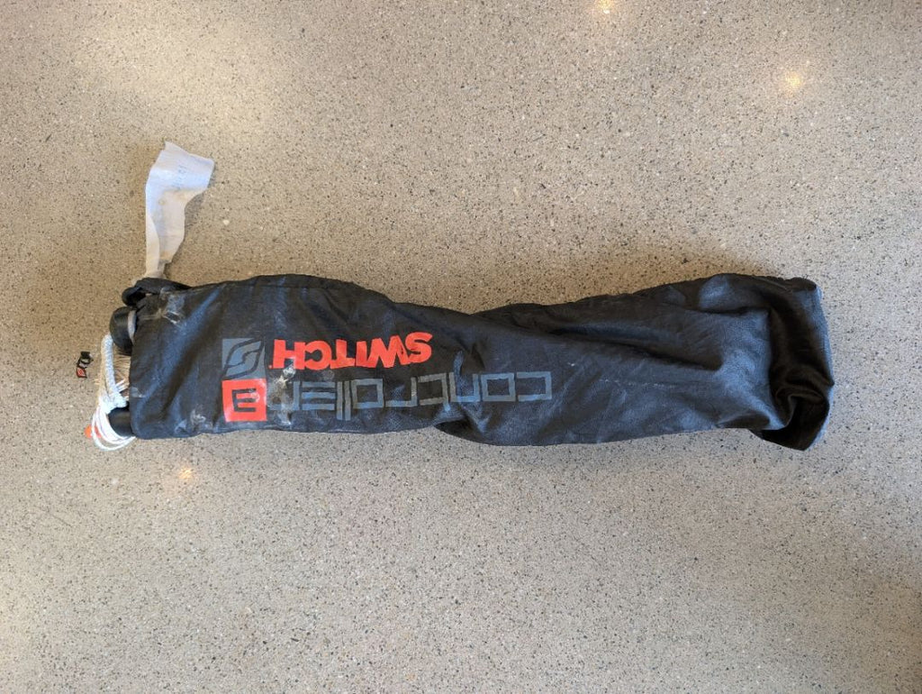 Black/Yellow Switch Kites Nitro 6 9m Kite + Bar, 9m