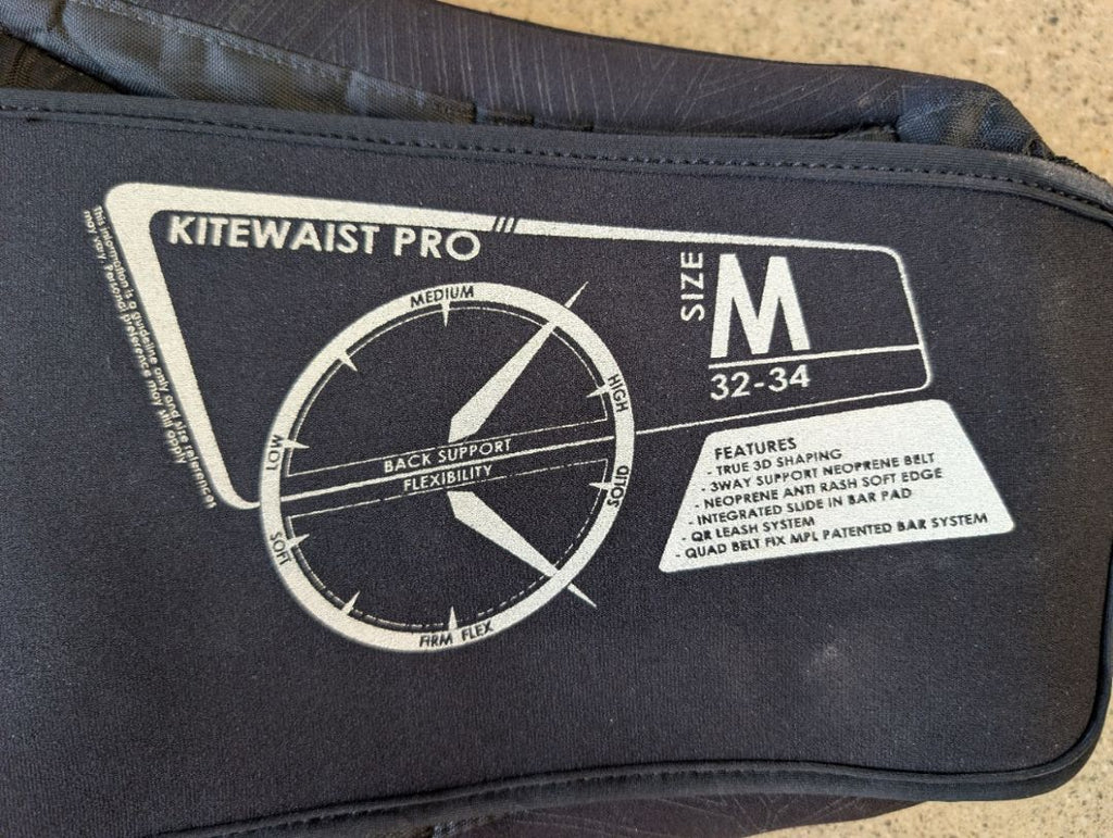 Black ION Kitewaist Pro Harness, M