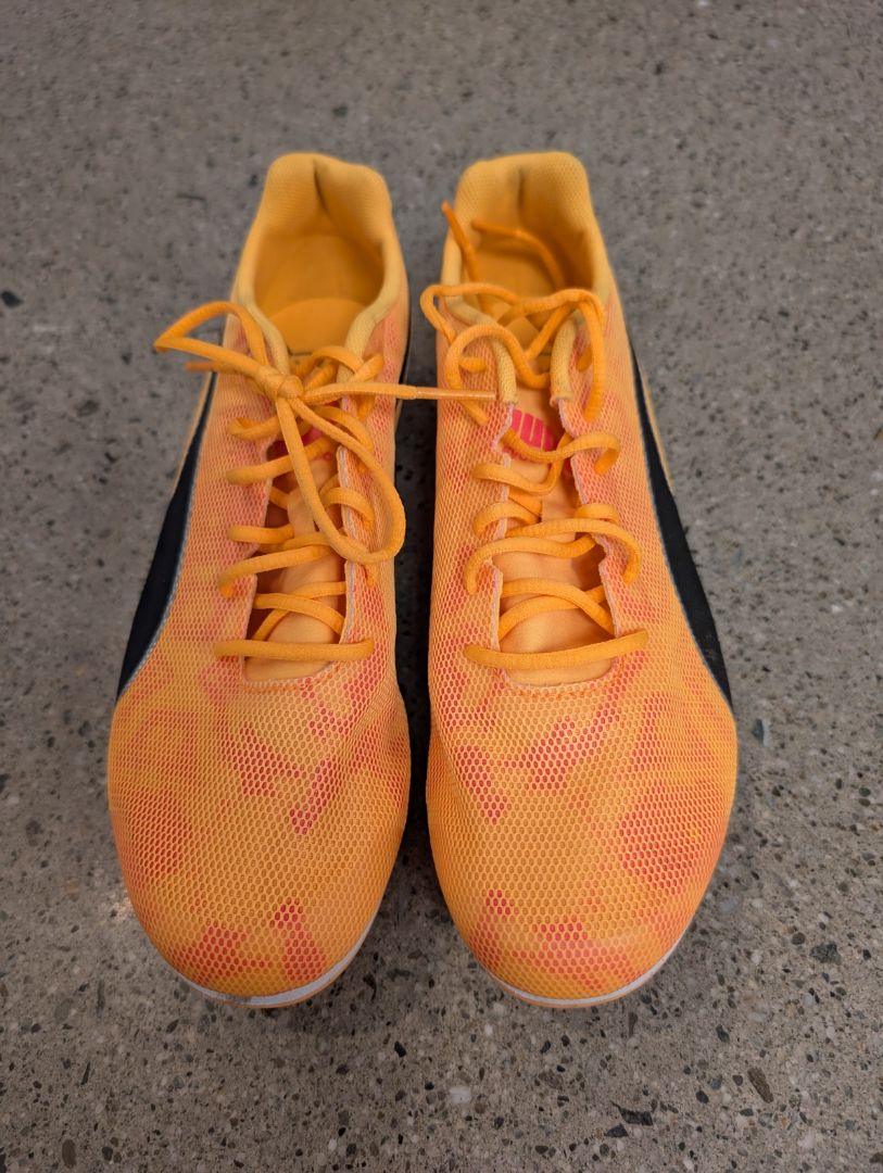 Orange/Black Puma evoSPEED Sprint Spikes, UK 5.5 / US 6.5 / EU 38.5