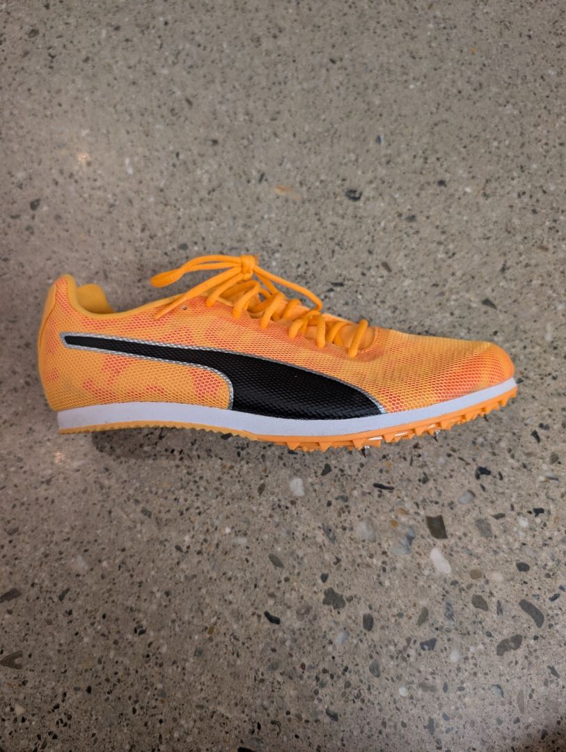 Orange/Black Puma evoSPEED Sprint Spikes, UK 5.5 / US 6.5 / EU 38.5