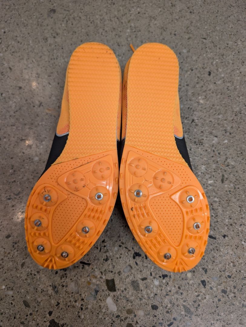 Orange/Black Puma evoSPEED Sprint Spikes, UK 5.5 / US 6.5 / EU 38.5