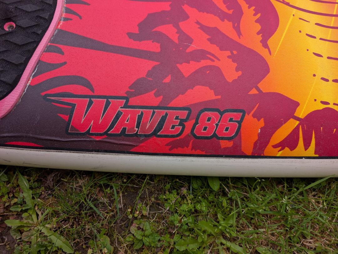 Red/Yellow Naish Wave 86 Windsurf, 86L