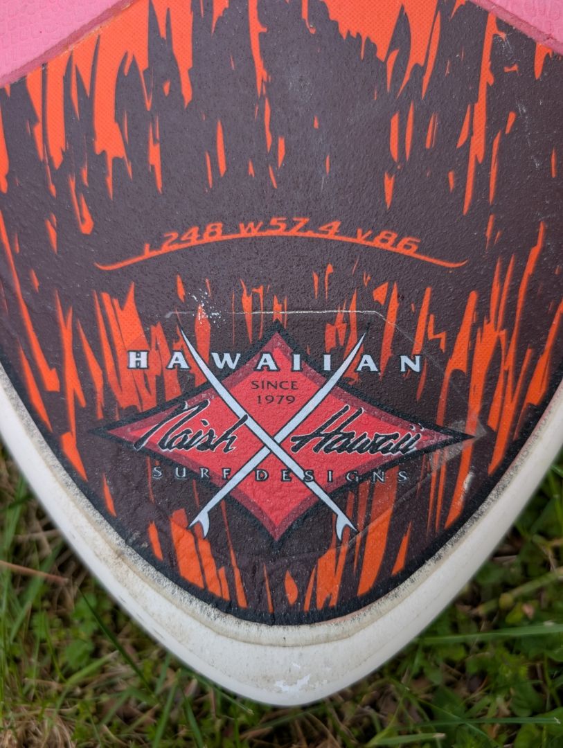 Red/Yellow Naish Wave 86 Windsurf, 86L