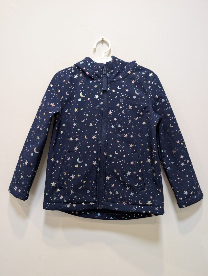 Navy Mountain Warehouse Kids Softshell Jacket, 3-4Y