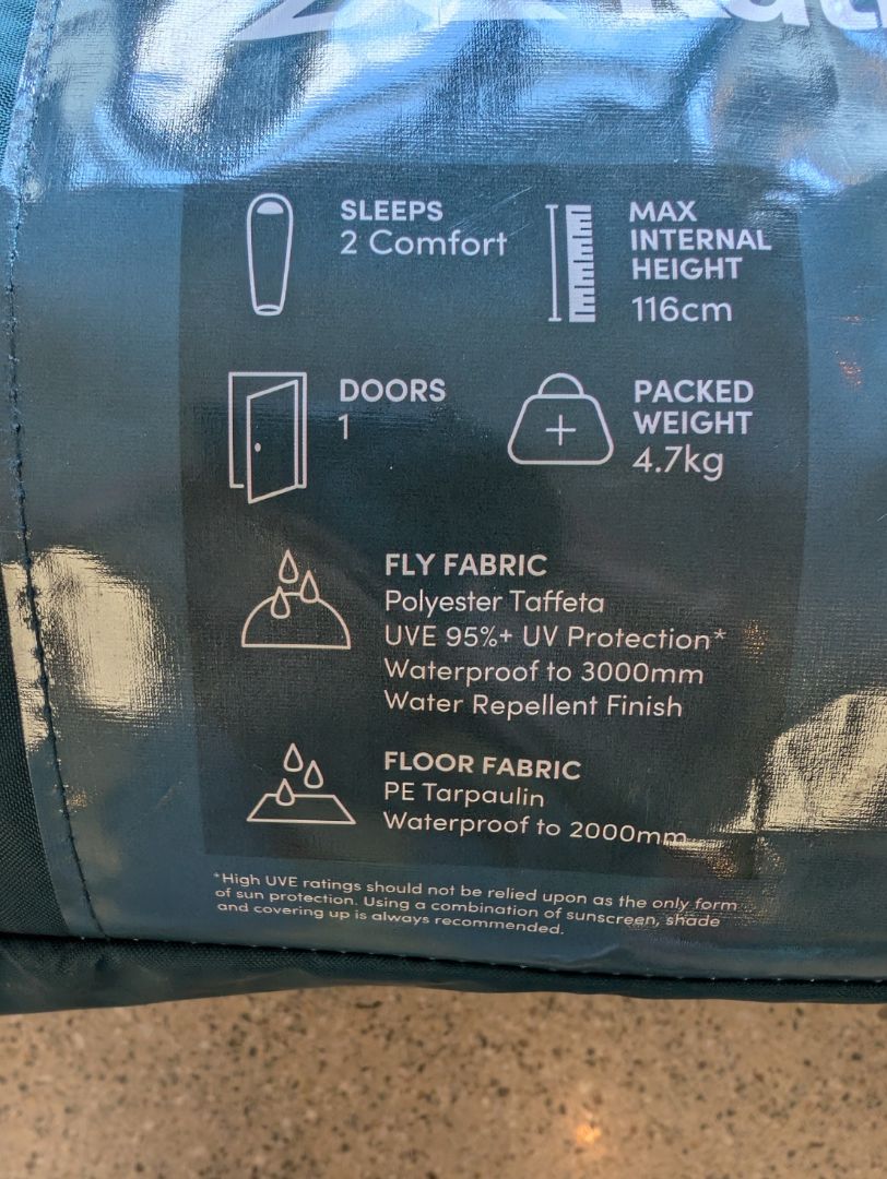 Dark Teal Kathmandu Retreat 40 Tent, 2 Person