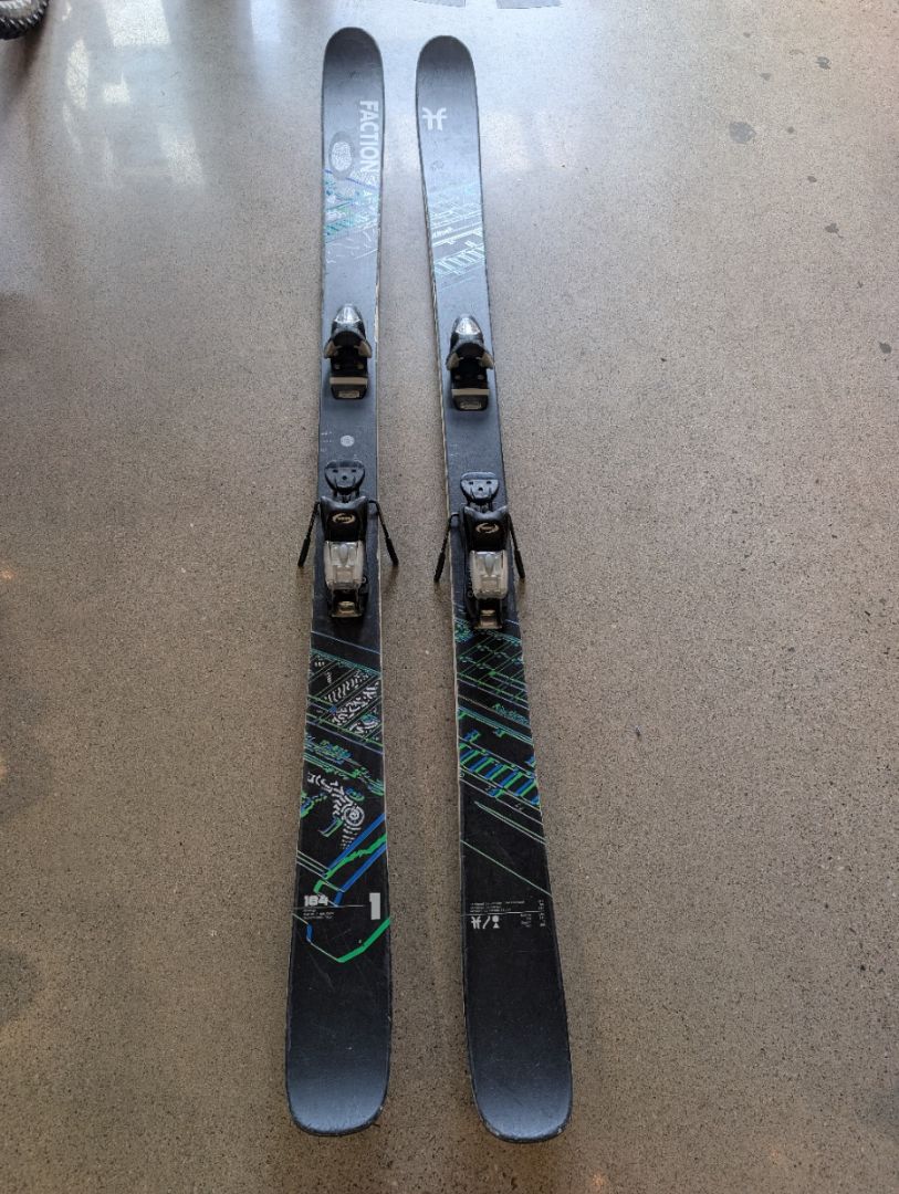 Black/Green Faction Prodigy 1, 184 cm