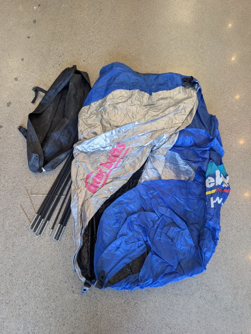 Blue/Silver Pink Batts Beach Shelter Tent, Standard