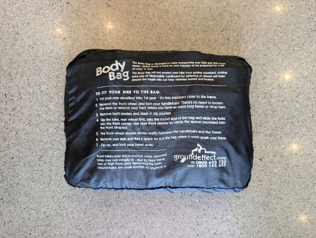 Black Ground Effect Bike Travel Bag