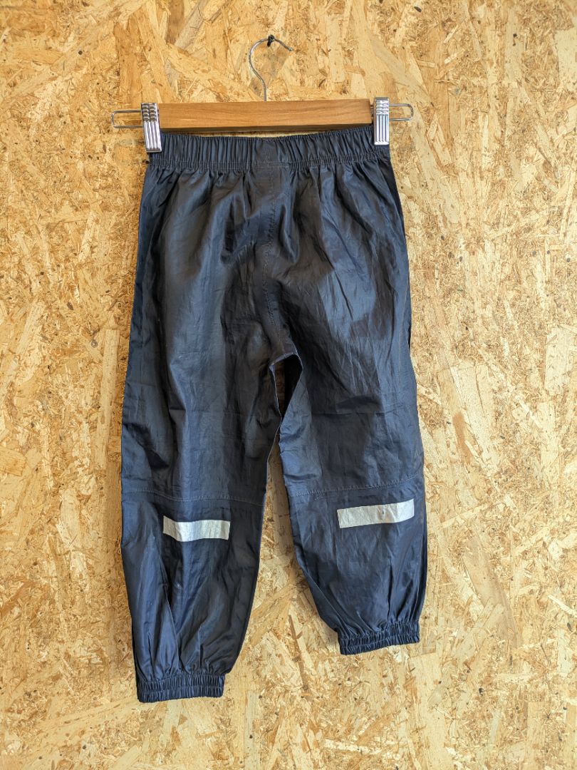 Black McKINLEY Kids Waterproof Rain Pants, 3 Years / 98 cm