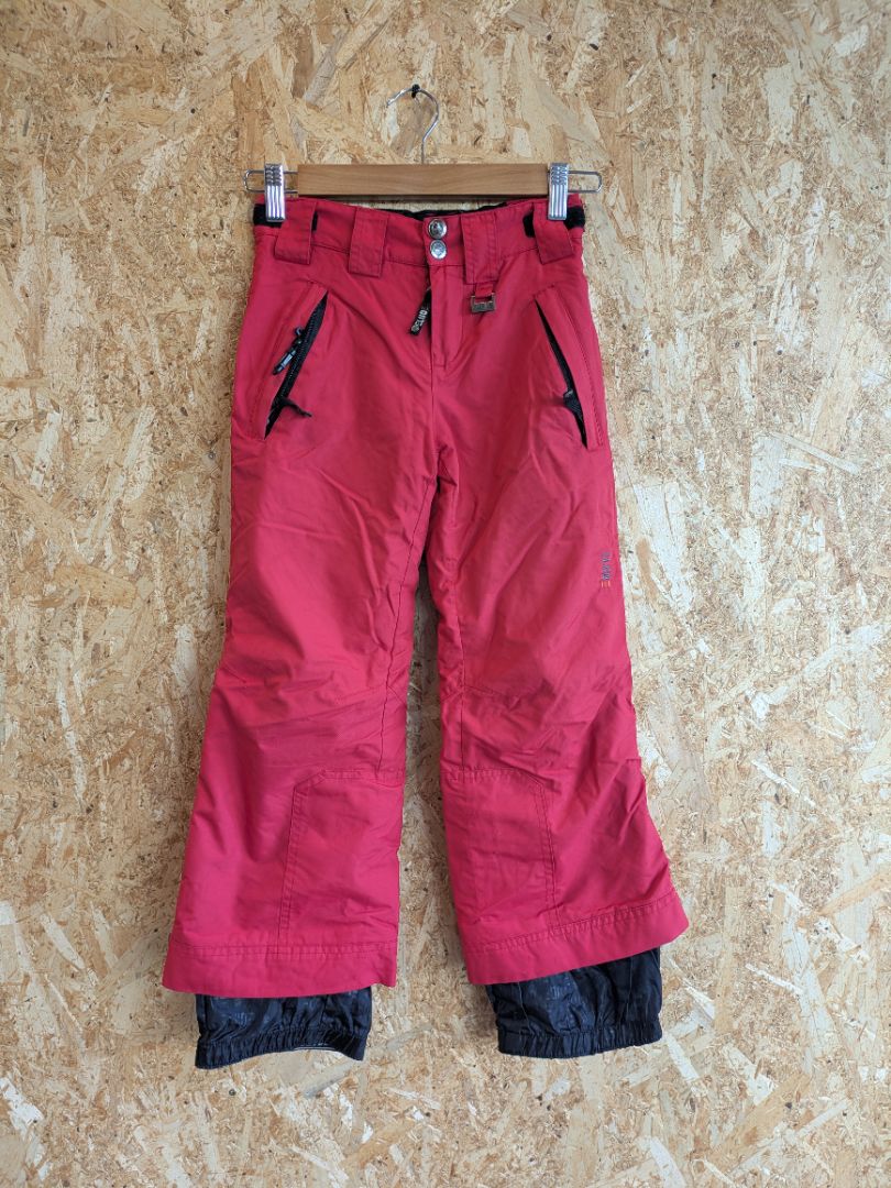 Red Elude Kids Ski Pants, 6 Years