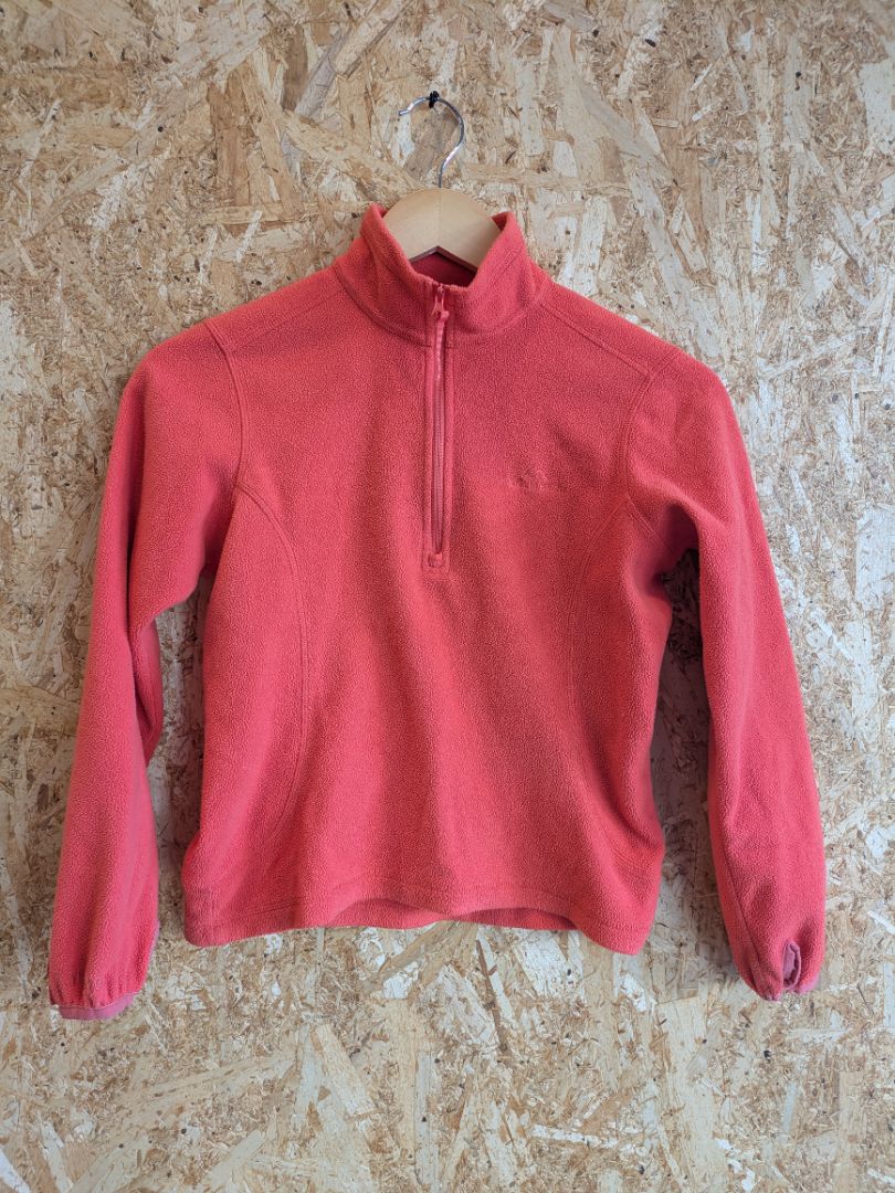 Coral Kathmandu Kids Quarter-Zip Fleece, 8 Years