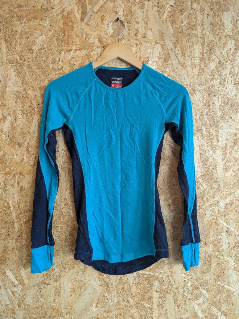 Blue Icebreaker 260 Zone Long Sleeve, XS