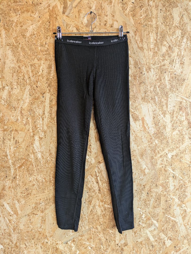 Black Icebreaker Merino 260 Thermal Leggings, 10 Years