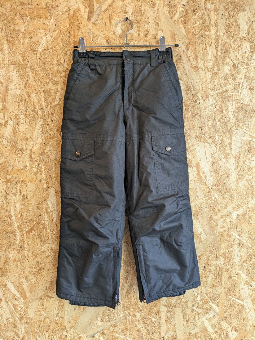 Black WZ Kids Ski Pants, 6 Years