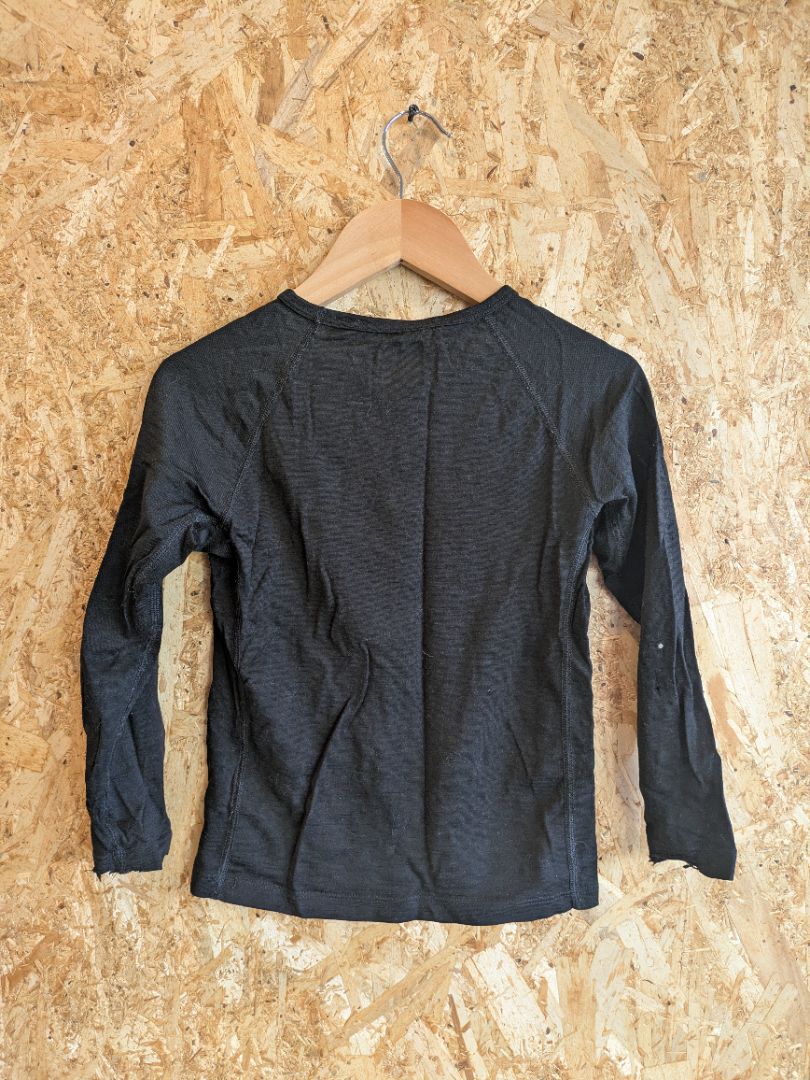 Black Icebreaker Bodyfit 200 Long Sleeve, 6-8 Years
