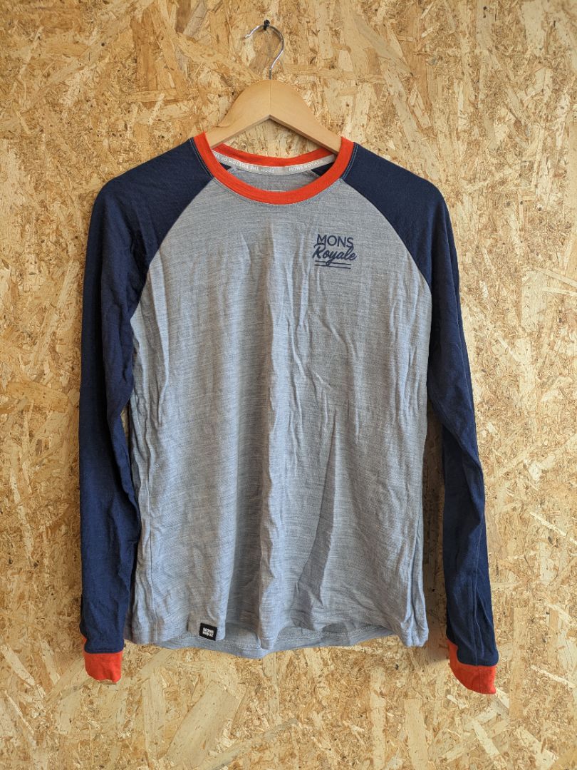 Grey Mons Royale Icon Merino Raglan Long Sleeve, L