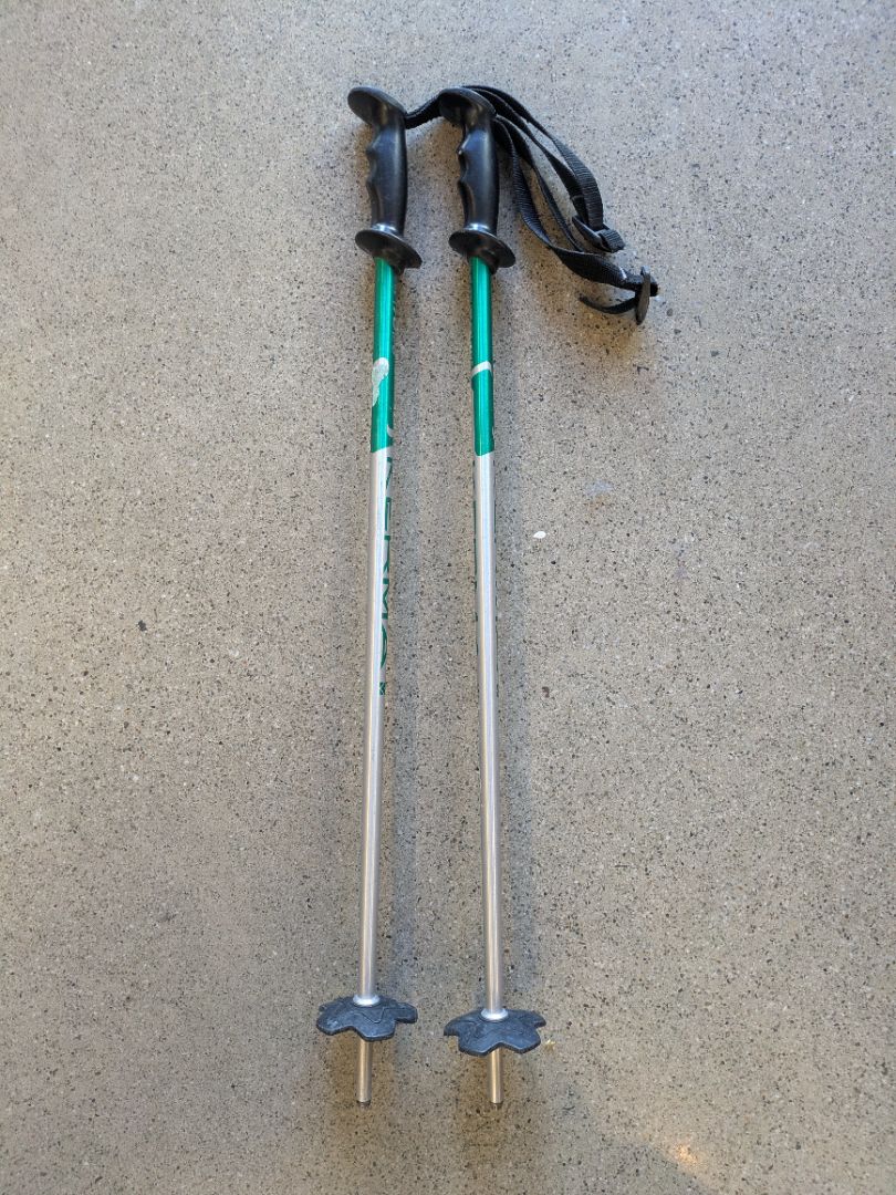 Green Kerma Junior ski poles, 70 cm