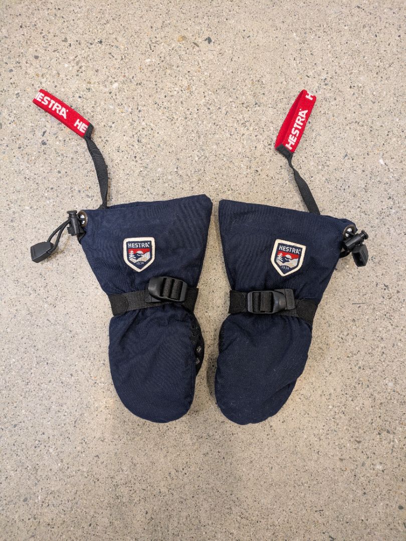 Navy Hestra Kids Ski Mittens, 3