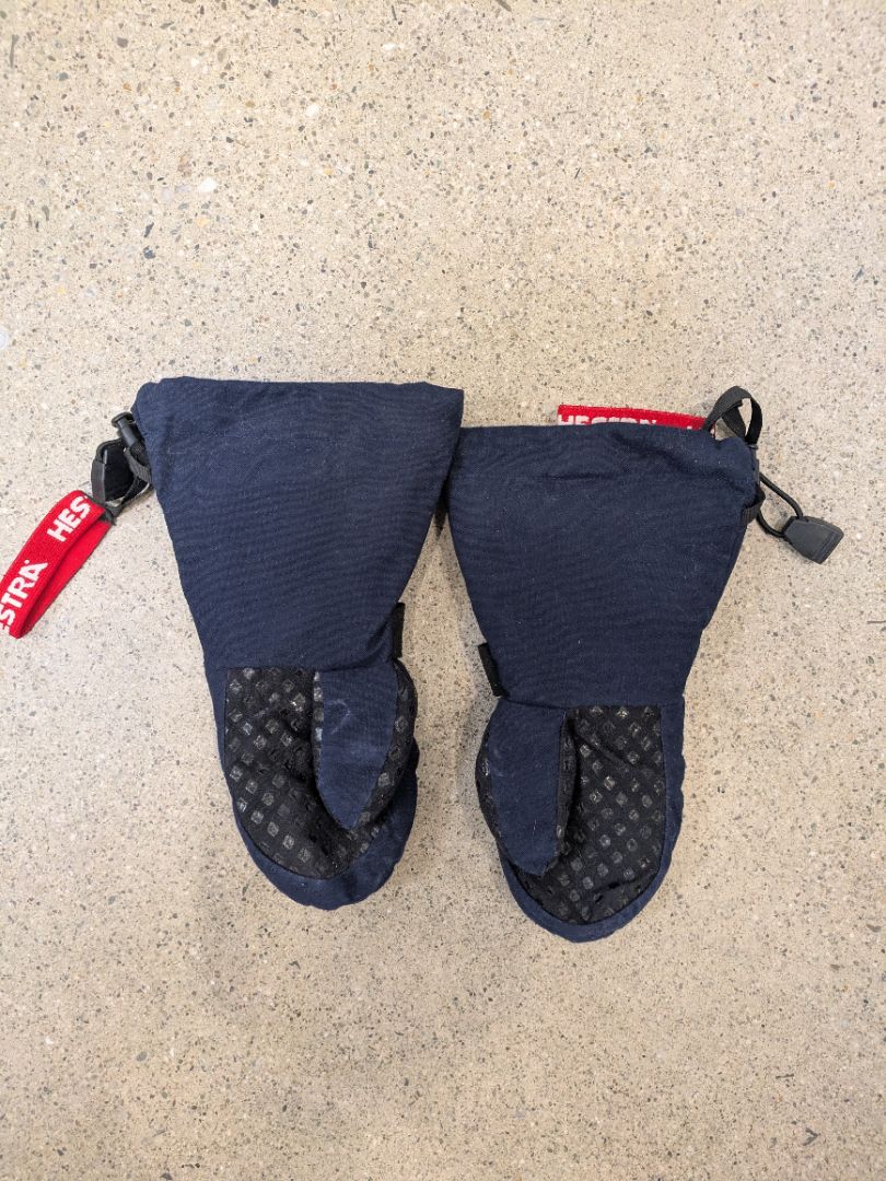 Navy Hestra Kids Ski Mittens, 3