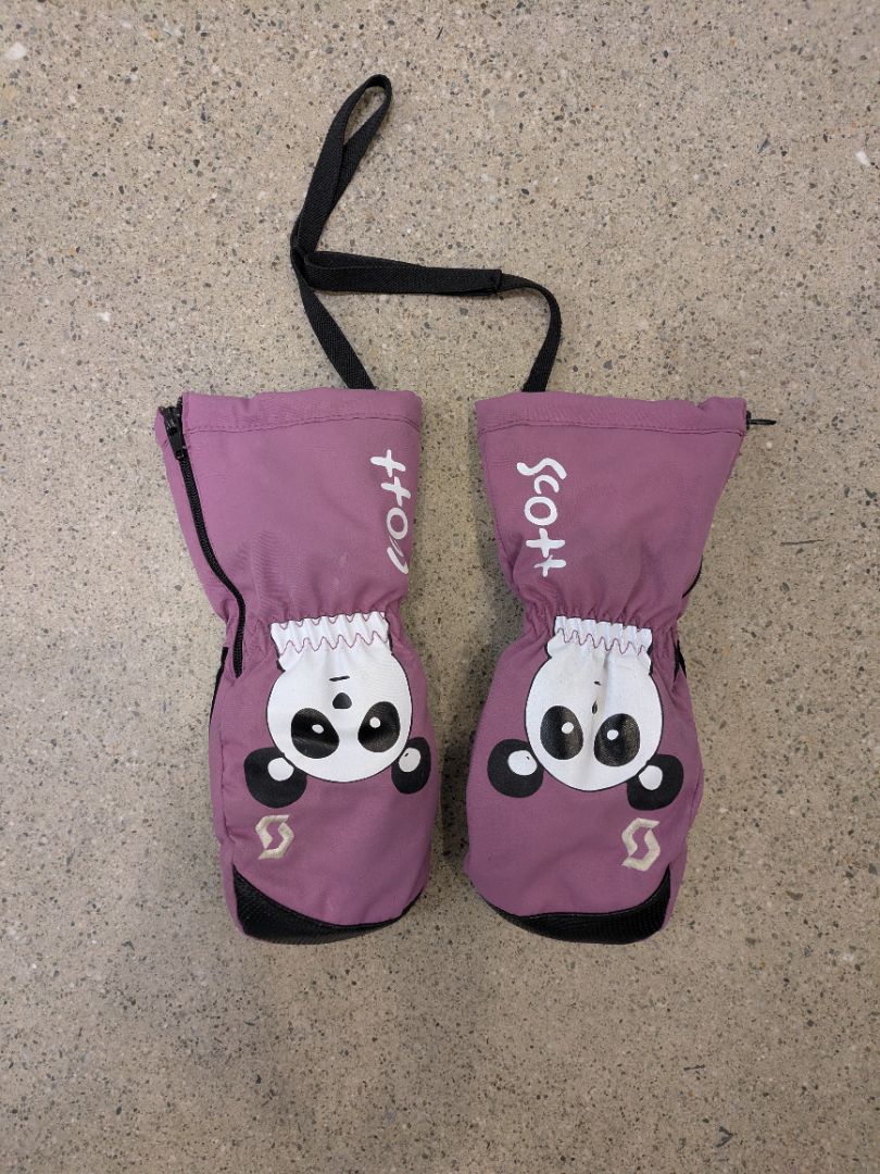 Purple Scott Kids Snow Mittens, M / 3-4 Years
