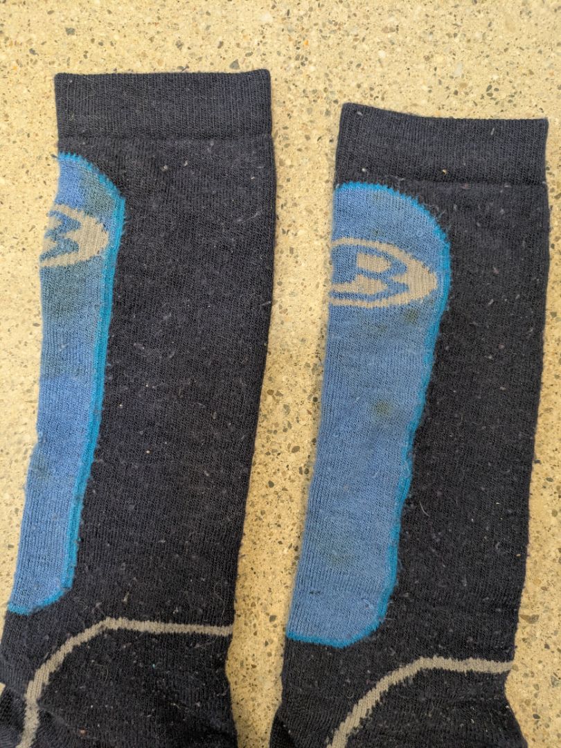 Navy Icebreaker Merino Ski Socks, Kids XL