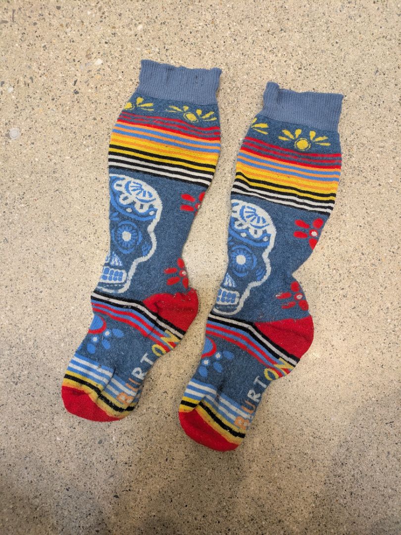 Blue Burton Ski Socks, Unknown