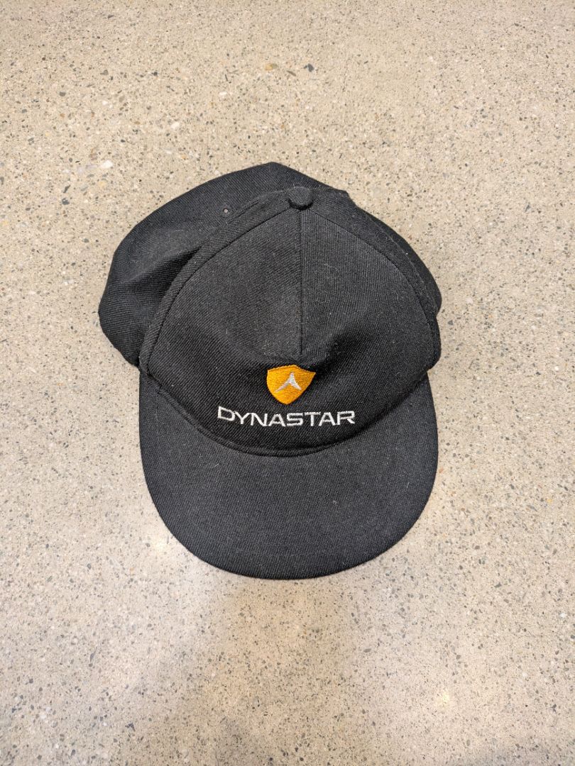 Black Dynastar Logo Snapback Cap, One Size
