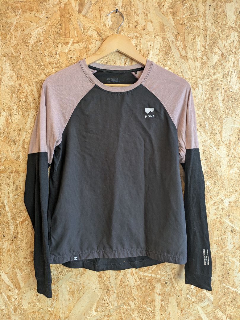 Black Mons Royale Tarn Merino Shift Wind Jersey, S