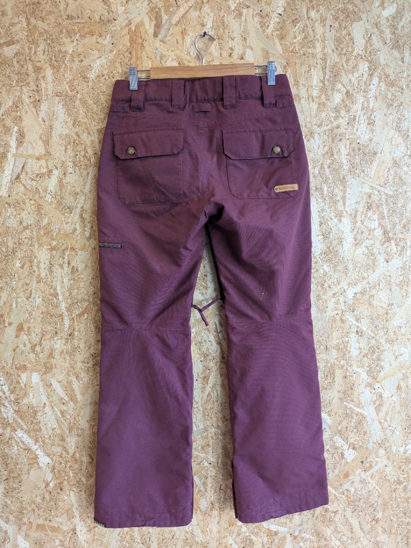 Burgundy Bonfire Snow Pants, S