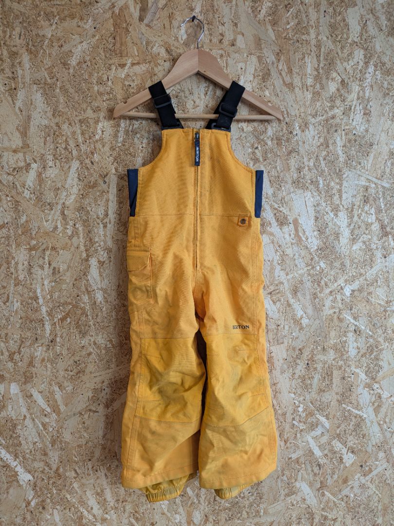 Yellow Burton Minishred Maven Bib, 3T