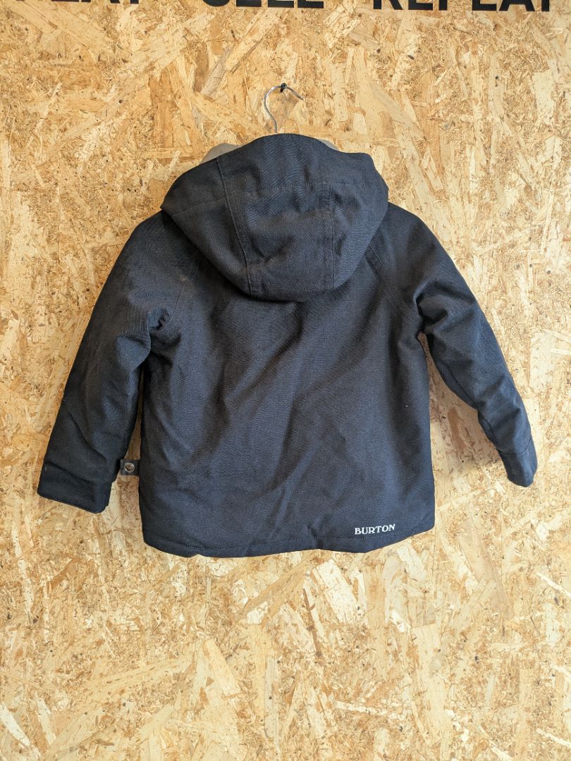 Black Burton Toddler Snow Jacket, 3T