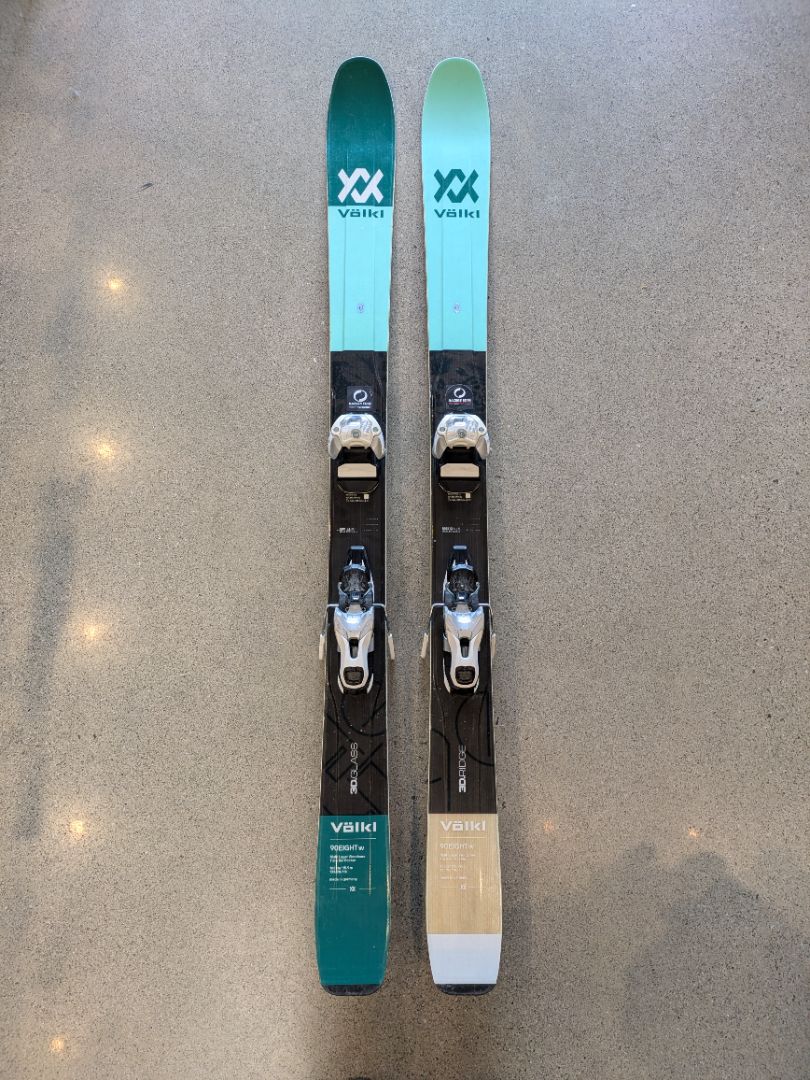 Teal Völkl 90Eight W, 163 cm