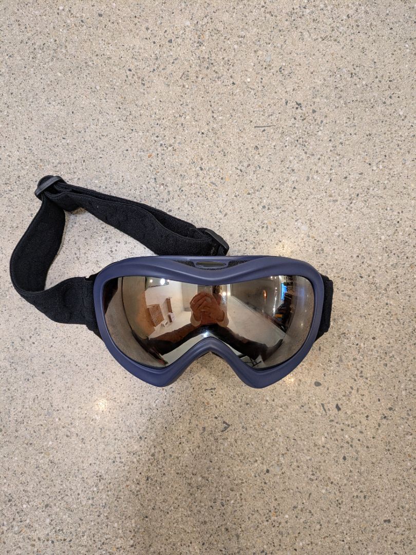 Blue  Ski goggles
