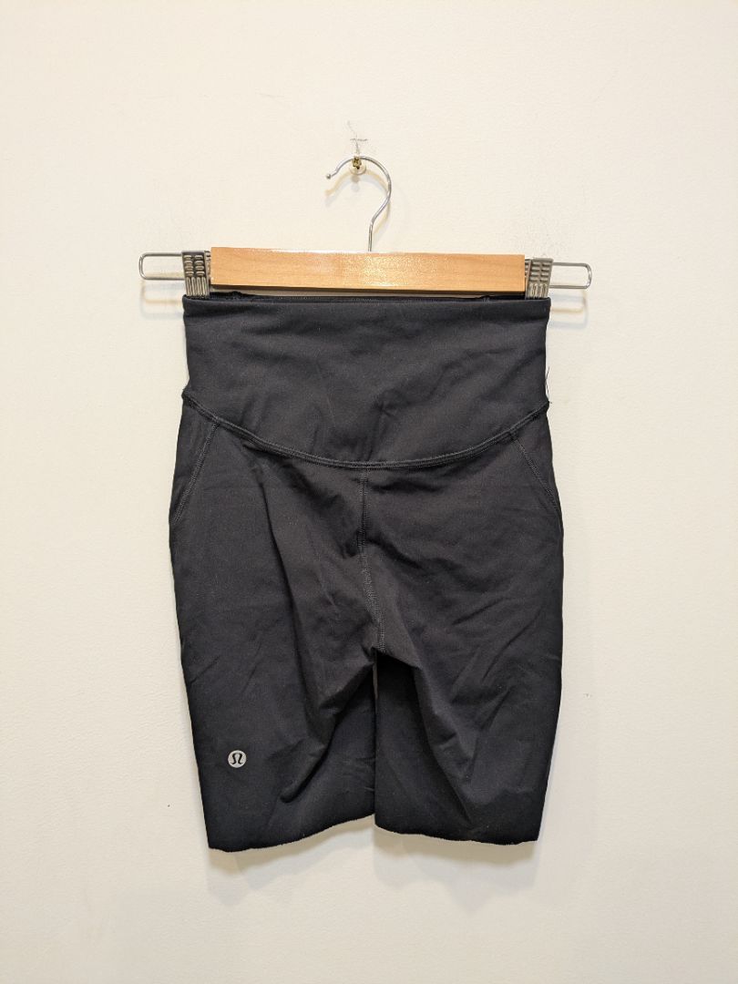 Black Lululemon Fast and Free High-Rise Shorts, 2