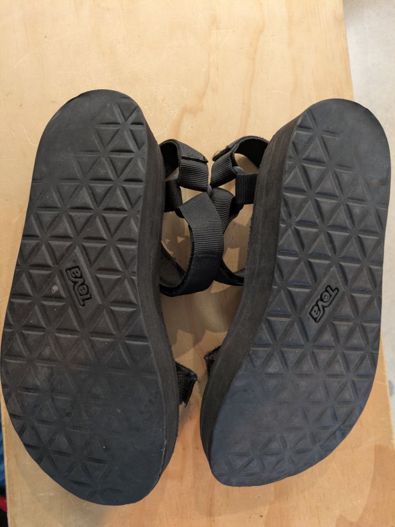 Black  Platform Sport Sandals, EU 38