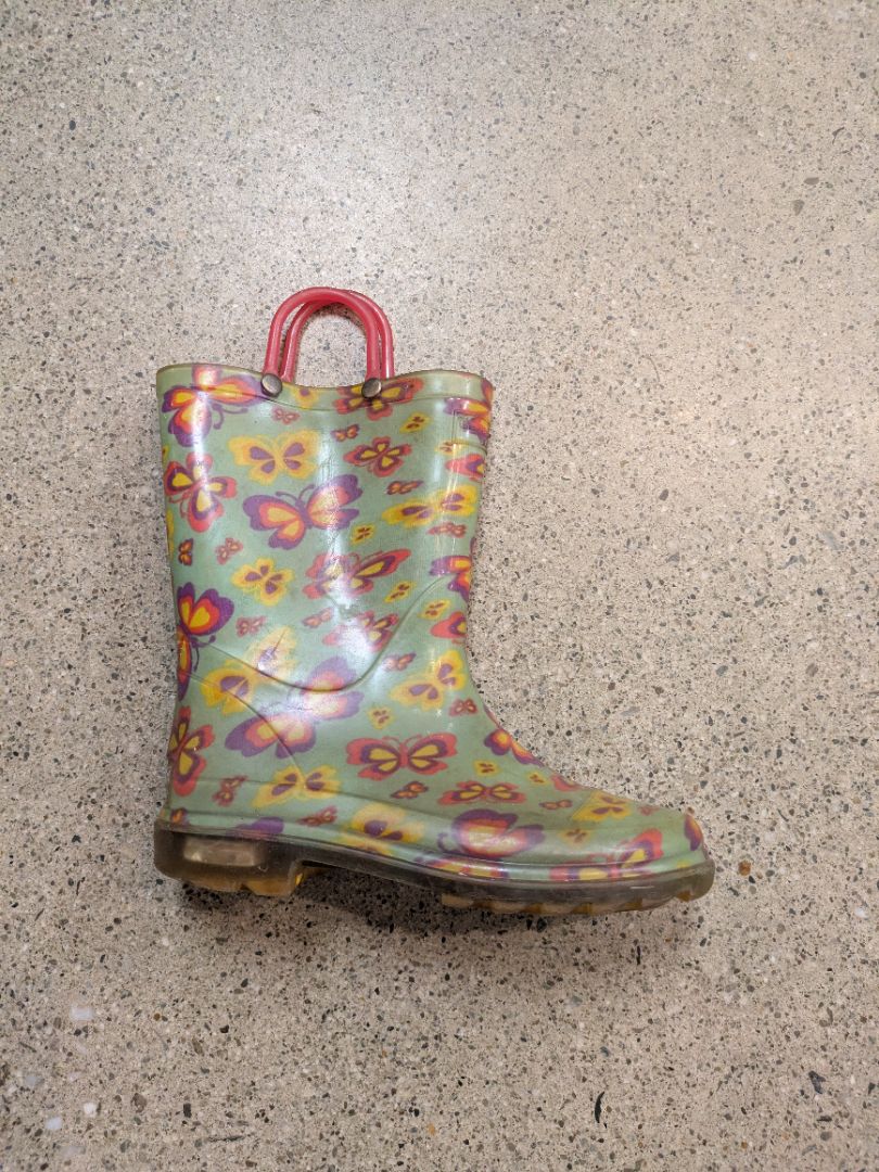 Green  Kids Butterfly Gumboots, EU 31