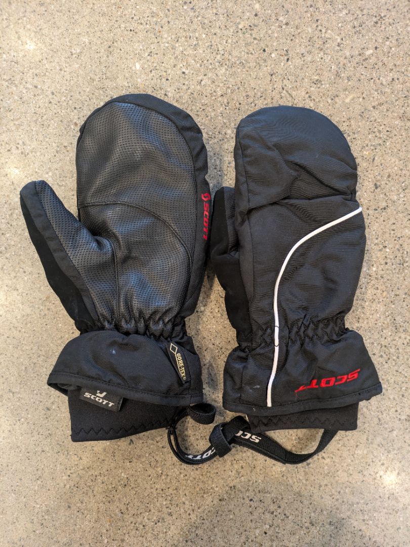Black Scott Ski Mittens, M / 8.5