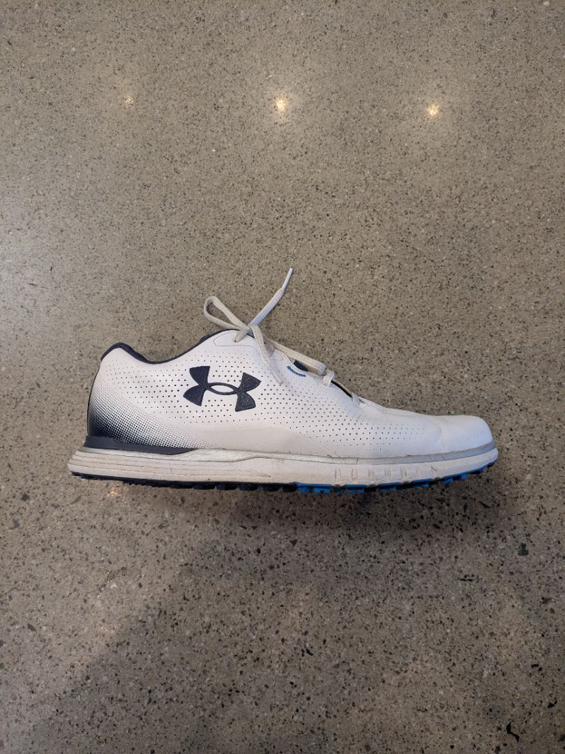 White Under Armour Golf Shoes, EU 44.5