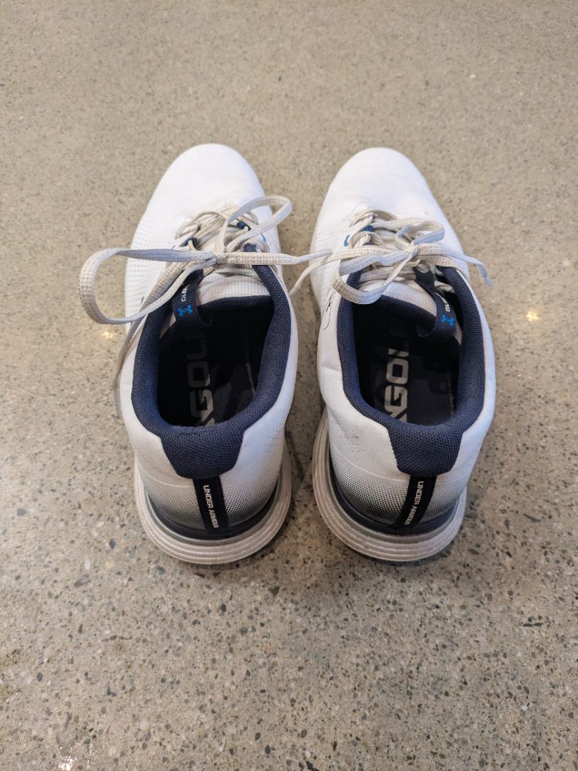 White Under Armour Golf Shoes, EU 44.5