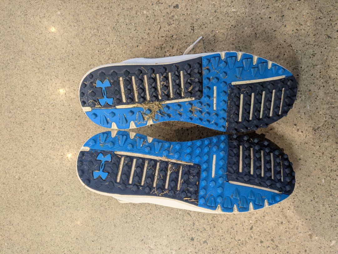 White Under Armour Golf Shoes, EU 44.5