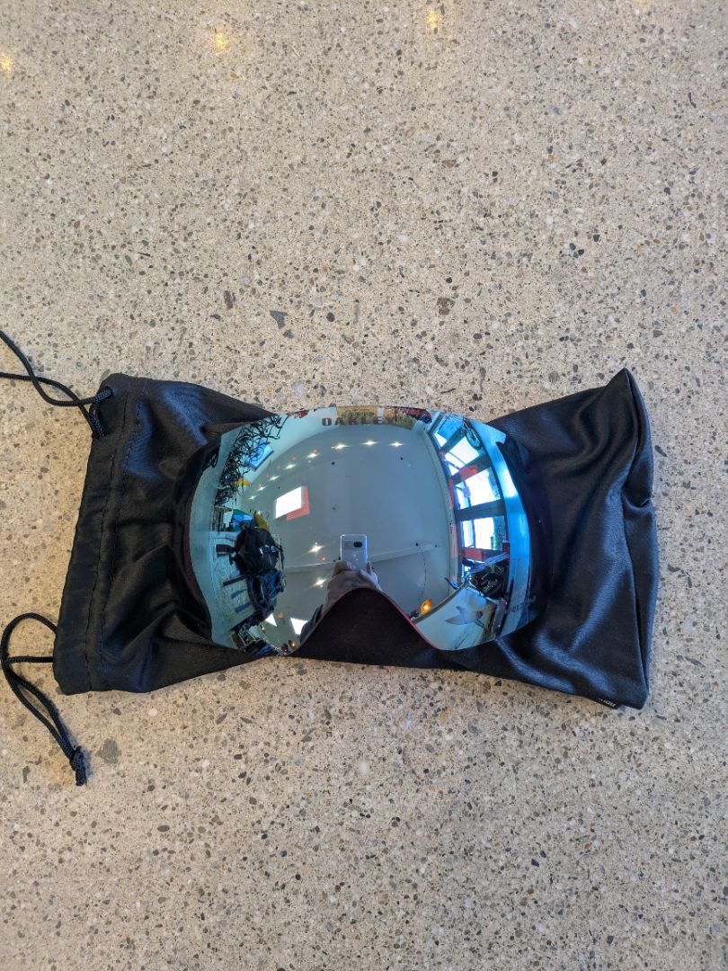 Blue Oakley Flight Deck replacement lens