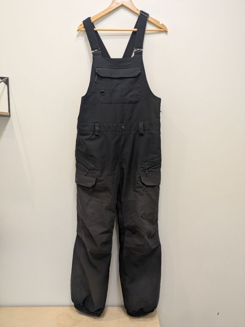 Black Volcom Snow bib overalls, S
