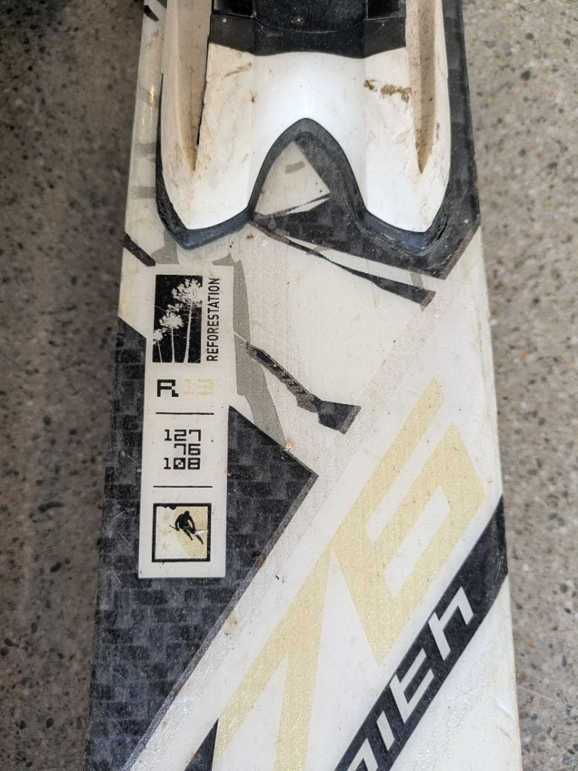 White Rossignol Zenith Z76 Oversize, 162 cm