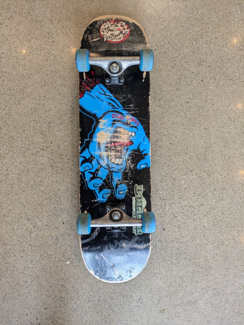 Black Santa Cruz Complete skateboard