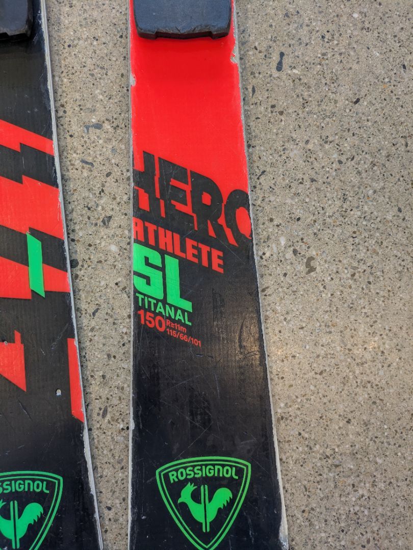 Red Rossignol Hero Athlete SL Titanal, 150 cm