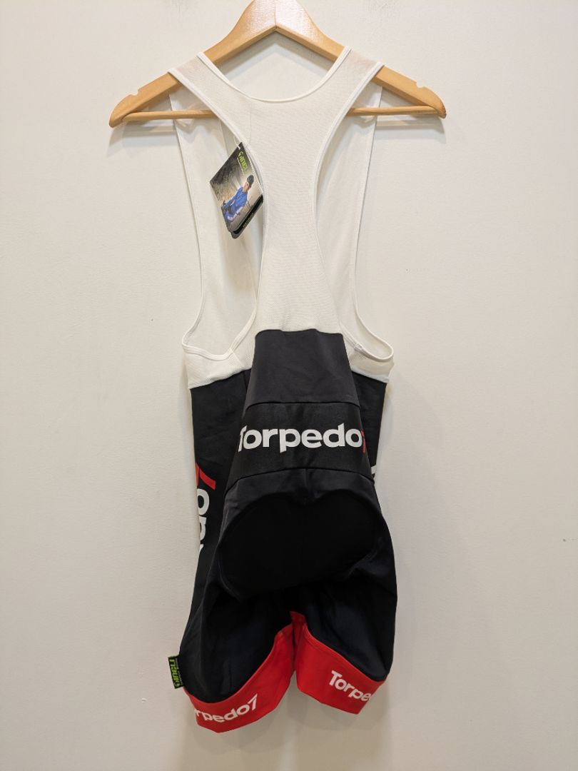 Black Tineli Bib Shorts, M