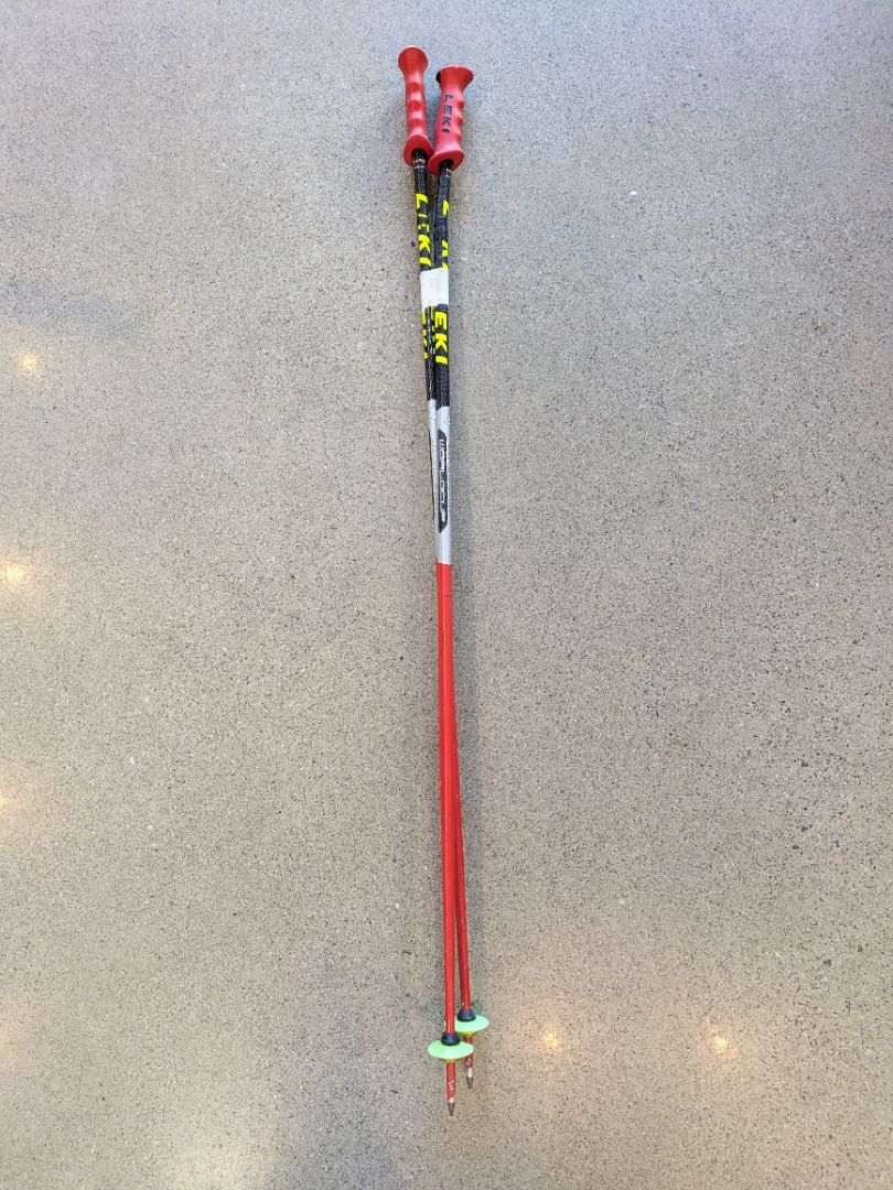 Red Leki World Cup Race Poles, 125 cm