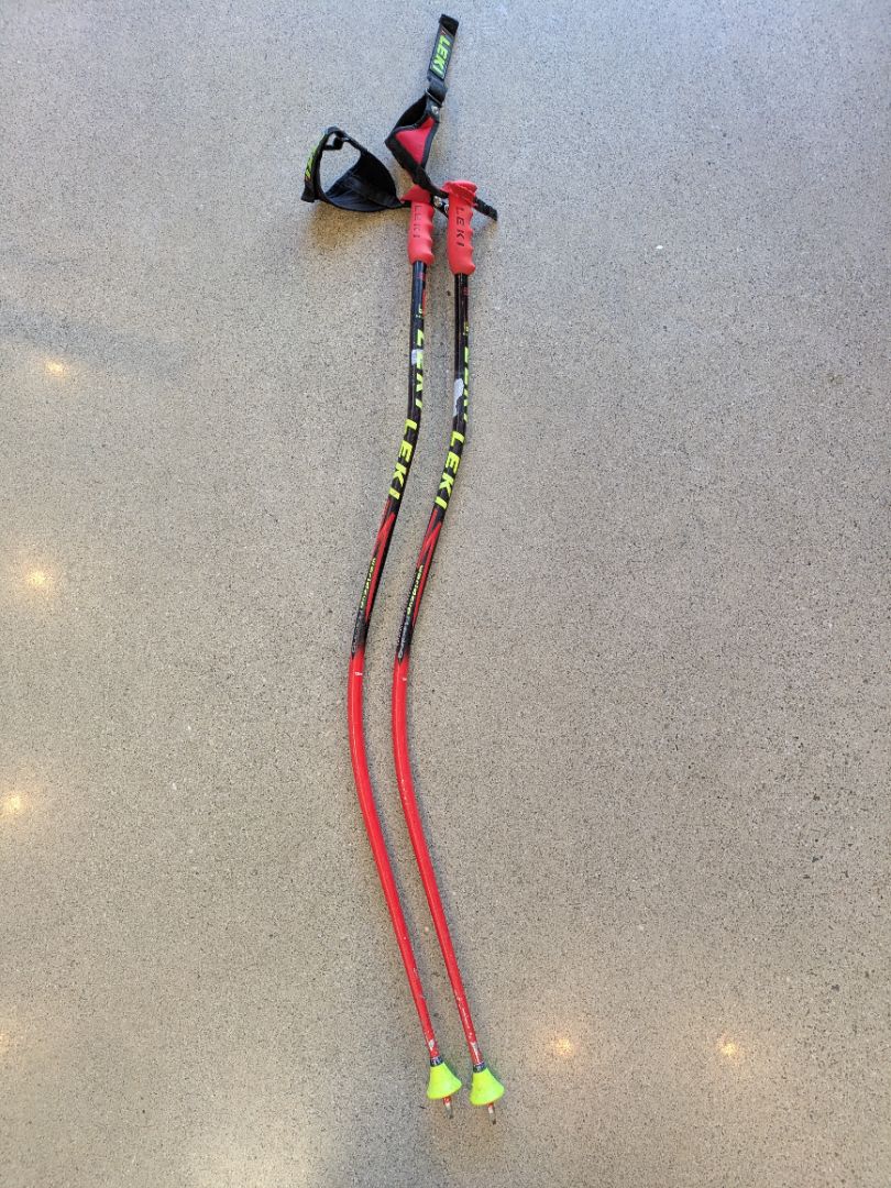 Red Leki Worldcup Racing GS, 120 cm